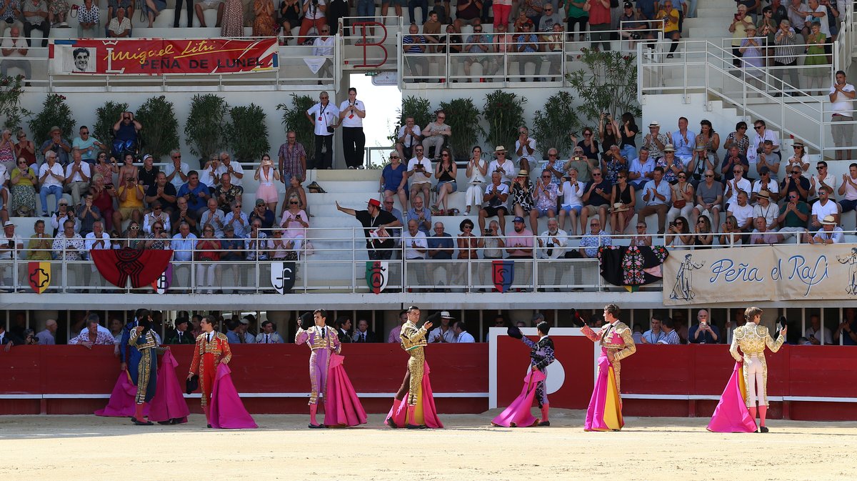 Corrida de Yonnet, Jalabert, Fernay, Pagès-Mailhan, San Sebastian, Tardieu frères, Alain et Frédérique Tardieu pour Andy Younes, Adriano, Dorian Canton, Tibo Garcia,  El Rafi, Carlos Olsina et Nino Julian (Photo Anthony Maurin)