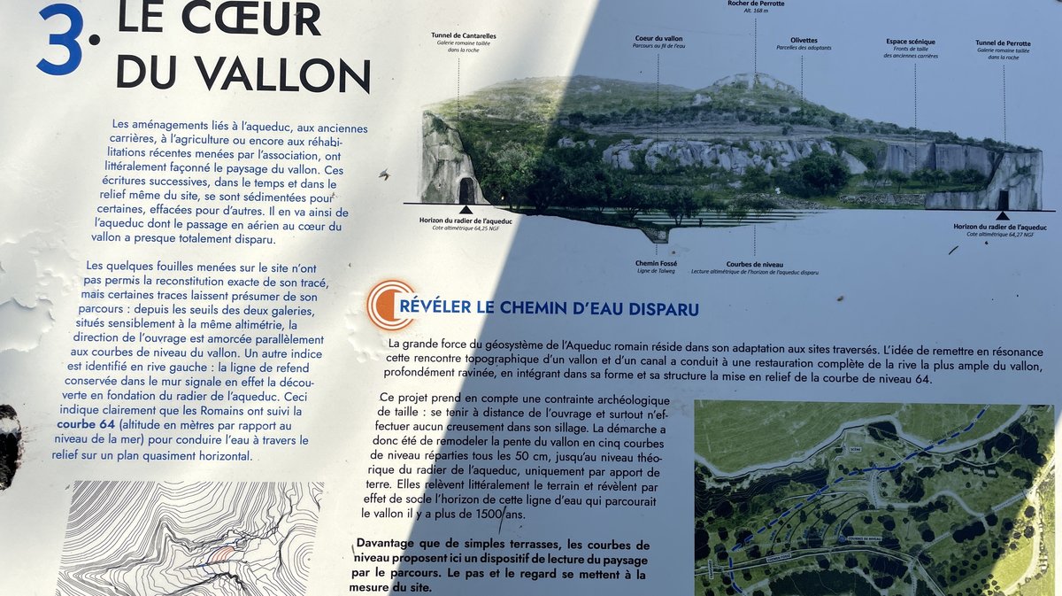 Le site du Vallon d’Escaunes à Cantarelles, carrières et tunnels de l'aqueduc du Pont du Gard (Photo Anthony Maurin)