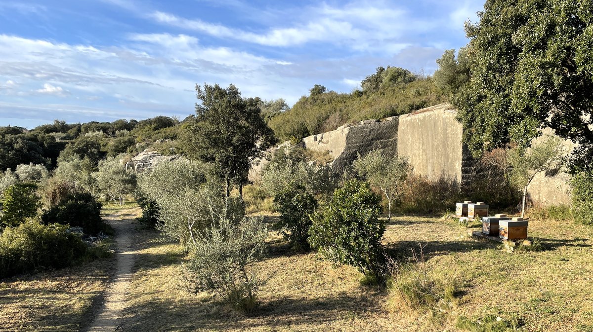 Le site du Vallon d’Escaunes à Cantarelles, carrières et tunnels de l'aqueduc du Pont du Gard (Photo Anthony Maurin)