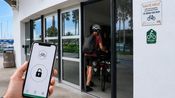 halte vélos sécurisée au cœur du port de plaisance