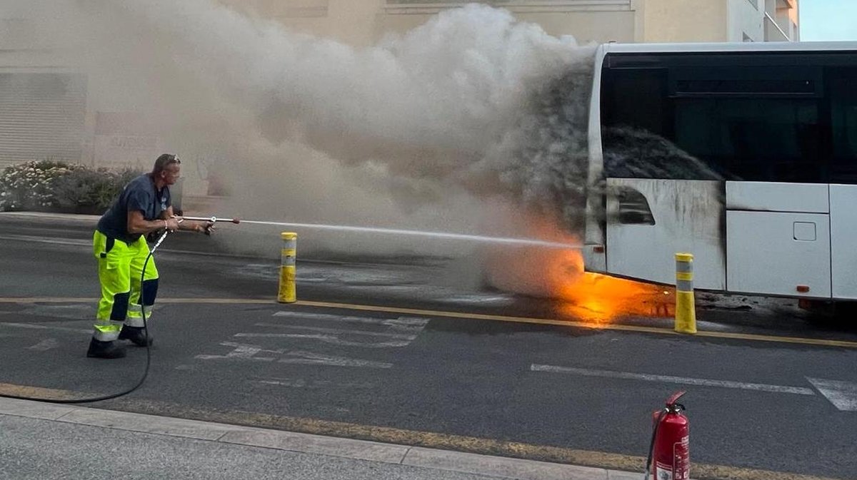 ocean bus incendie gare