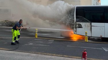 ocean bus incendie gare