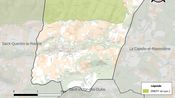 La situation de Vallabrix en pays d'Uzège