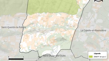 La situation de Vallabrix en pays d'Uzège