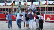 Finale du bolsin taurin de Nîmes métropole avec des erales d'Alain et Frédérique Tardieu pour Maxence Alcaïde, Julio Martin et Lisares (Photo Anthony Maurin)