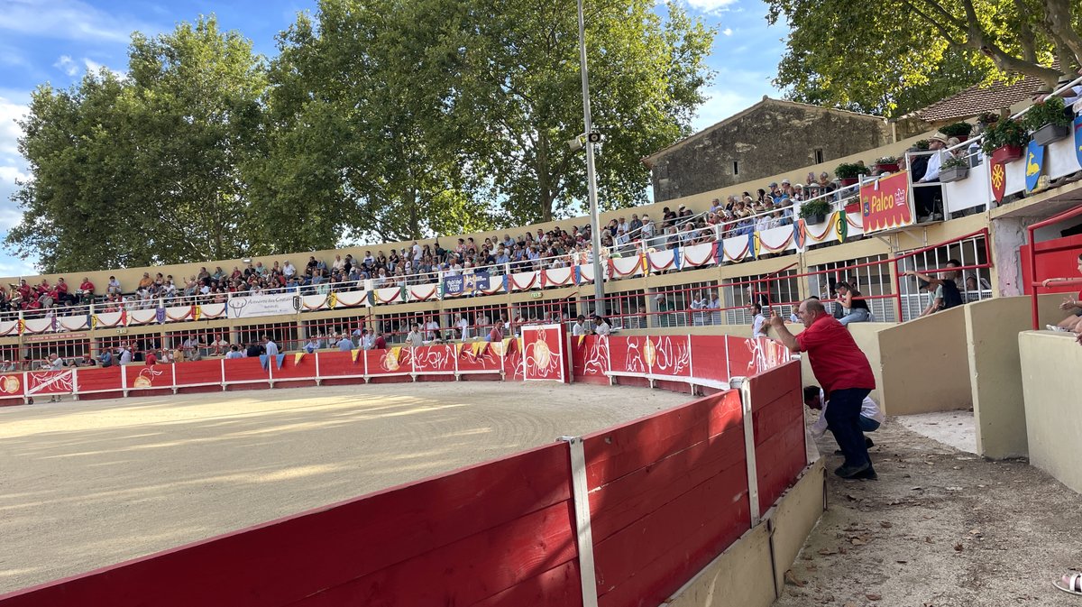 Finale du bolsin taurin de Nîmes métropole avec des erales d'Alain et Frédérique Tardieu pour Maxence Alcaïde, Julio Martin et Lisares (Photo Anthony Maurin)