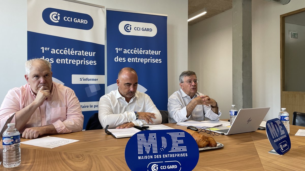Maison de l'Entreprie CCI Cluster Primus Jérôme Bousquet, Éric Giraudier et Gilles Laborde (Photo Anthony Maurin)