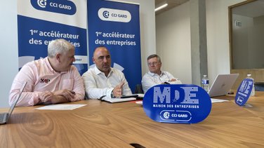 Maison de l'Entreprise CCI Cluster Primus Jérôme Bousquet, Éric Giraudier et Gilles Laborde (Photo Anthony Maurin)