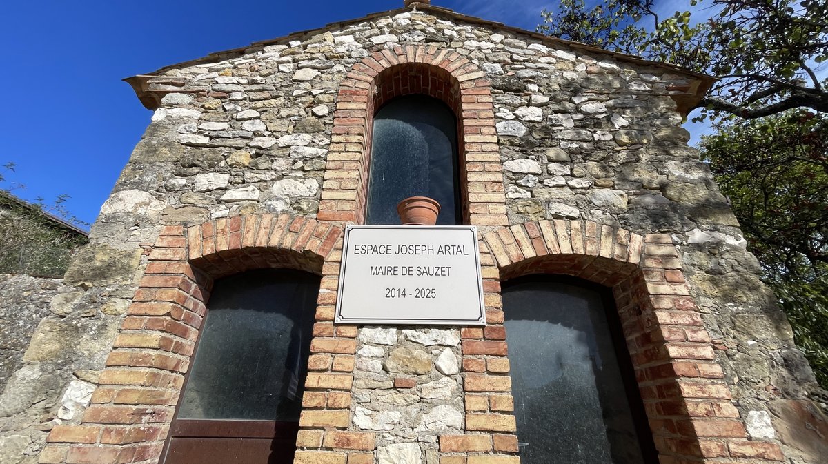 Sauzet et sa nouvelle place Joseph Artal (Photo Anthony Maurin)