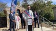 Sauzet et sa nouvelle place Joseph Artal (Photo Anthony Maurin)