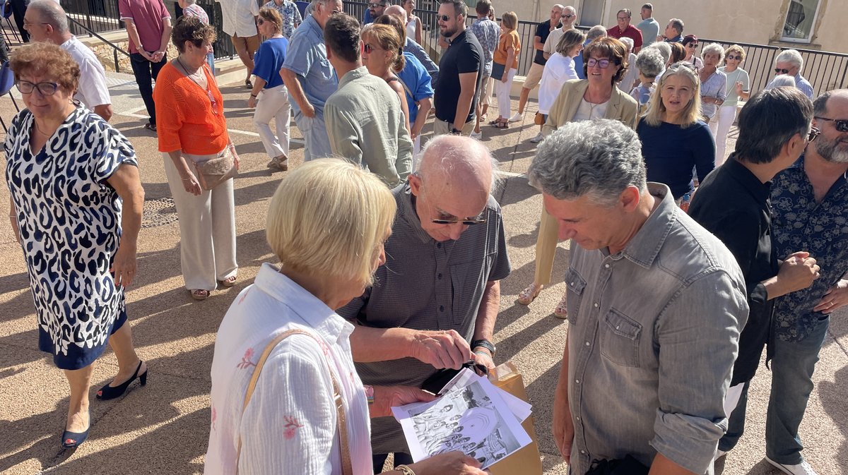 Sauzet et sa nouvelle place Joseph Artal (Photo Anthony Maurin)
