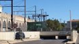 La trémie de la gare fermée