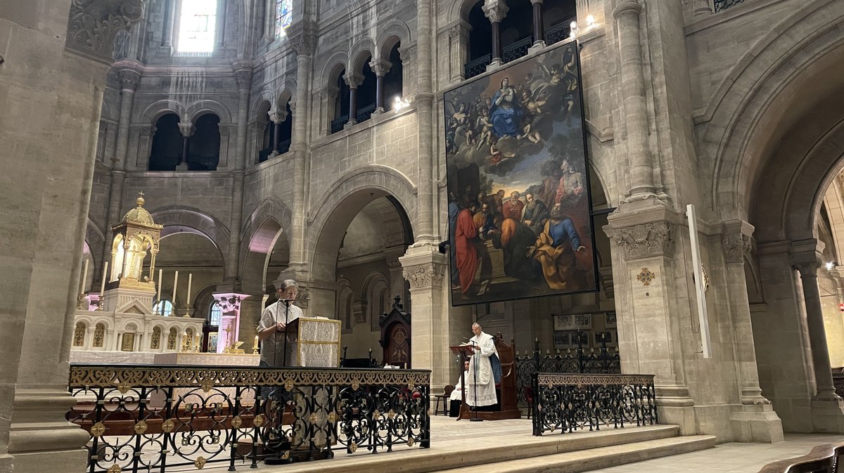 L’Assomption de la Vierge par Nicolas Mignard est à redécouvrir à la cathédrale Notre-Dame-et-Saint-Castor (Photo Anthony Maurin)
