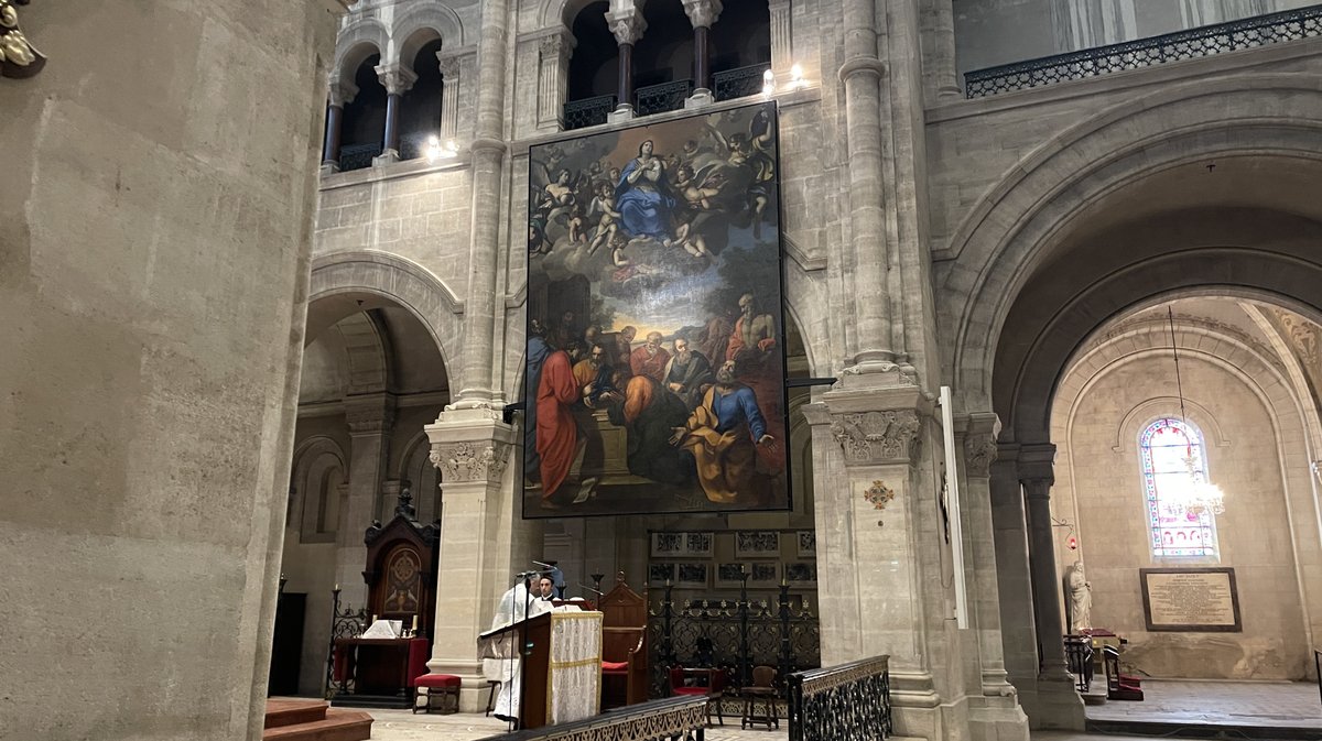 L’Assomption de la Vierge par Nicolas Mignard est à redécouvrir à la cathédrale Notre-Dame-et-Saint-Castor (Photo Anthony Maurin)