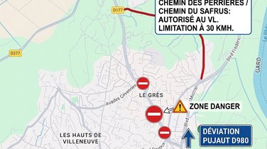 déviation éboulement sept 2026