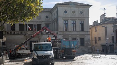 place clemenceau beaucaire travaux
