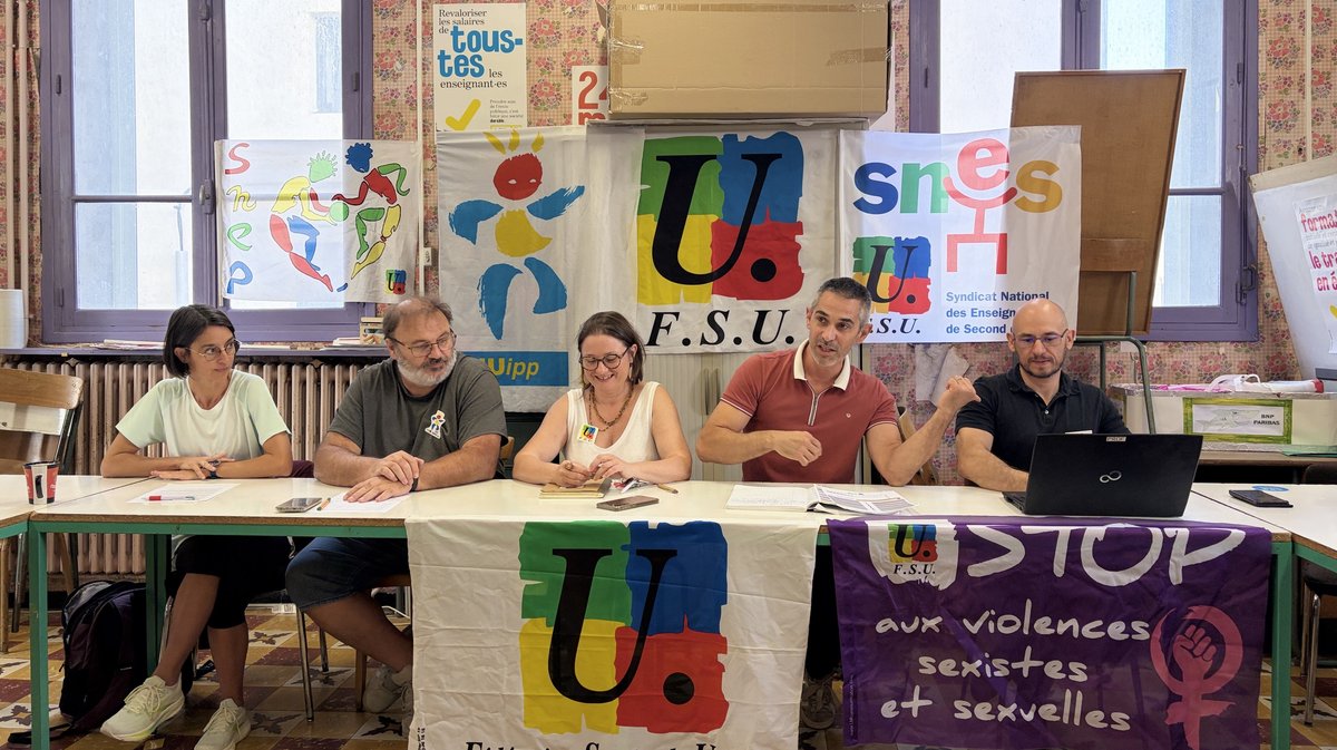 Ce jeudi matin dans les locaux de la FSU du Gard à Nîmes