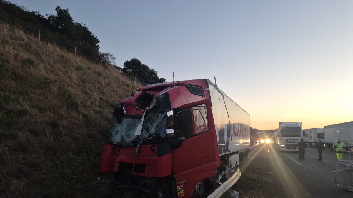 camion accident A9