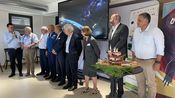 Symétrie Centre spatial de l'Université de Montpellier Fondation Van Allen 20 ans ROBUSTA le CubeSat (Photo Anthony Maurin)
