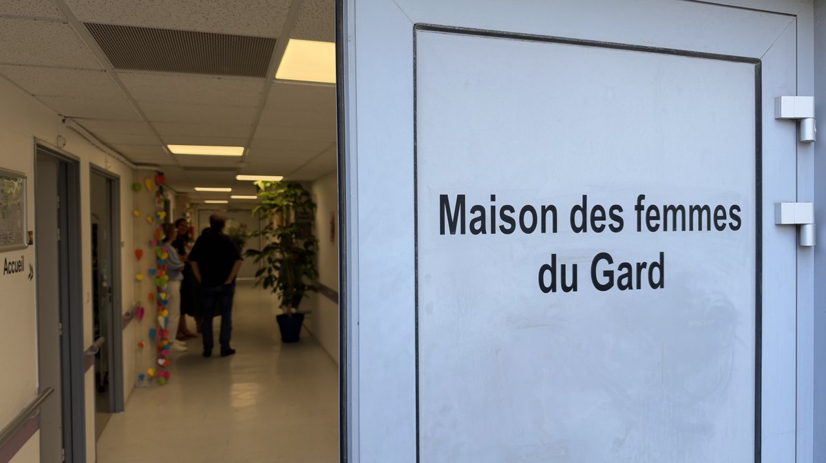 Maison des Femmes du Gard au CHU Carémeau avec pour marraine Alexandra Lamy (Photo Anthony Maurin)