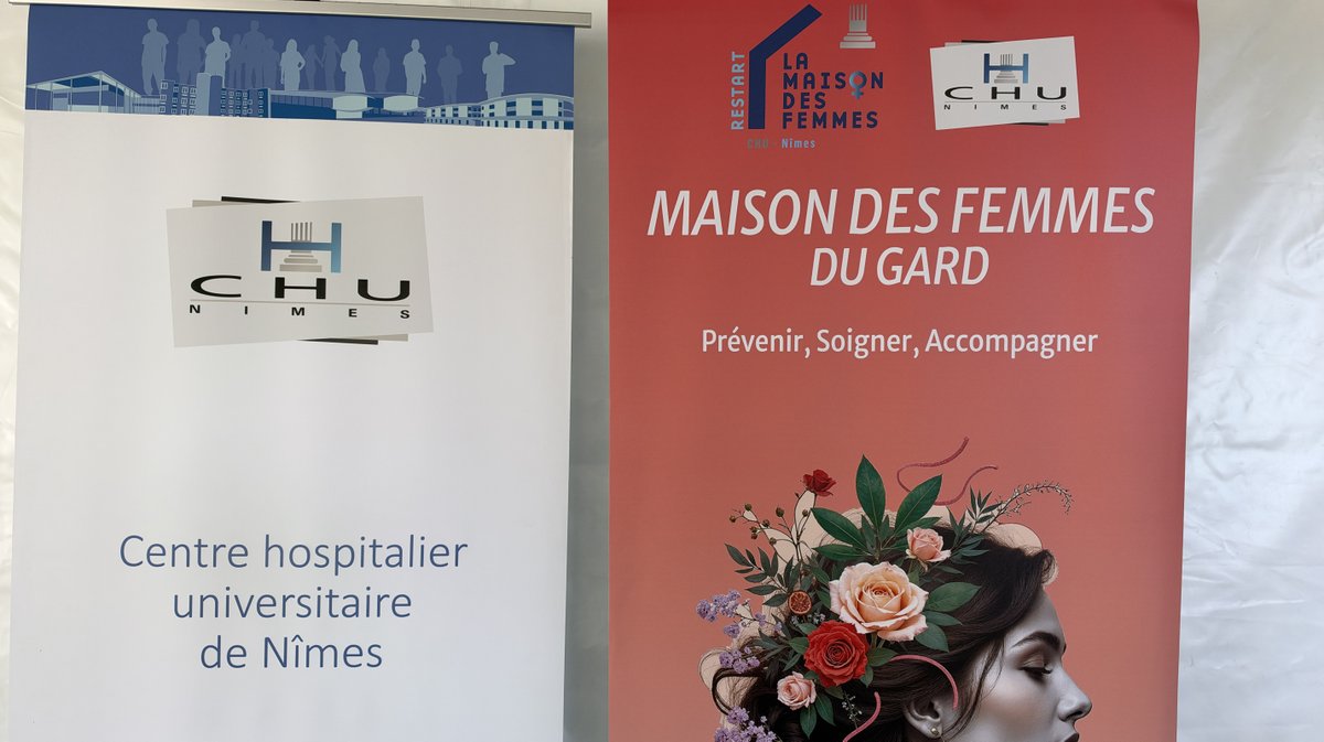 Maison des Femmes du Gard au CHU Carémeau avec pour marraine Alexandra Lamy (Photo Anthony Maurin)