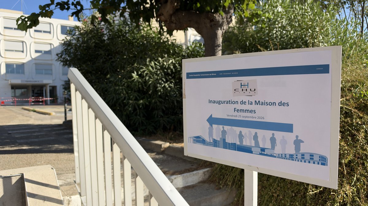 Maison des Femmes du Gard au CHU Carémeau avec pour marraine Alexandra Lamy (Photo Anthony Maurin)