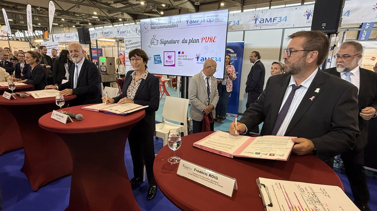 Signature de la deuxième phase du plan PURE 34