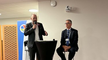 Le président Vincent Bouget et le vice-président au développement économique Olivier Fabregoul