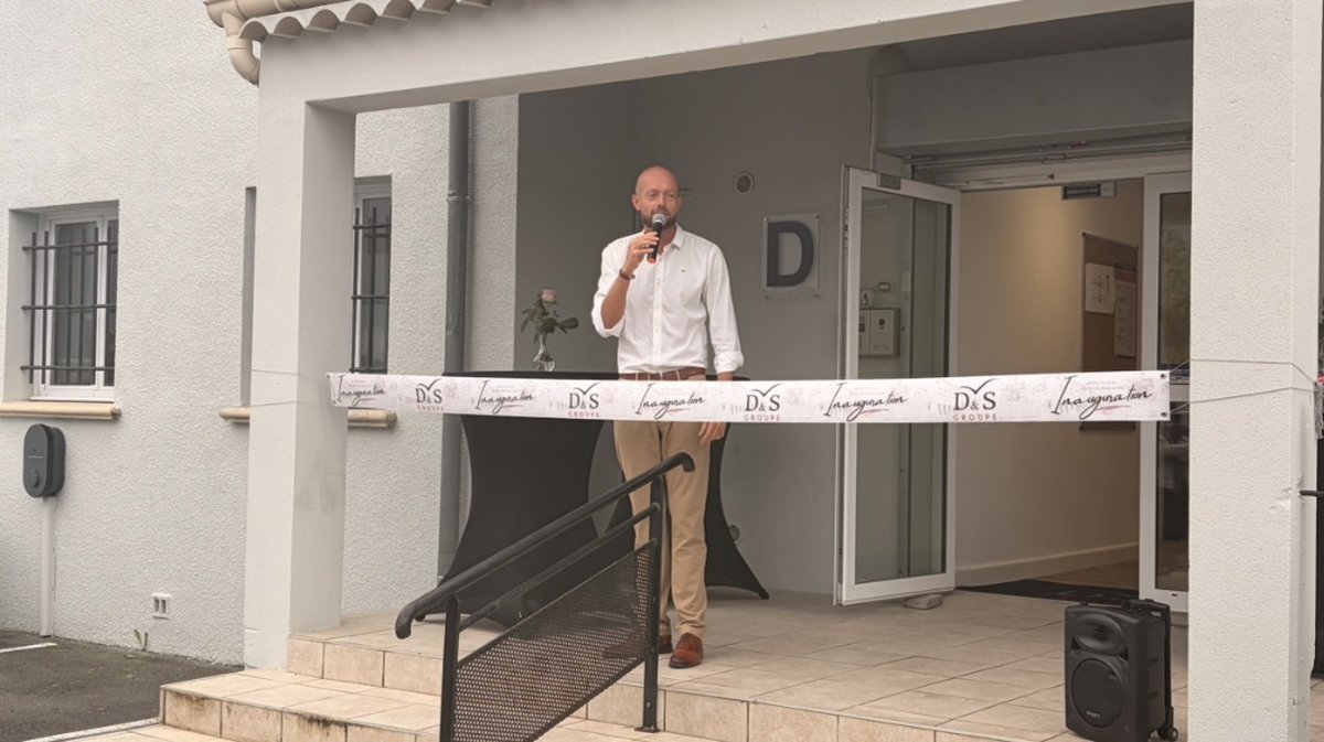 Julien Feja, président de D&S Groupe, a inauguré les nouveaux locaux à Bagnols-sur-Cèze, jeudi 8 octobre.