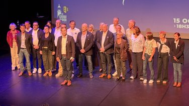 Charly Crespe et les élus de sa majorité