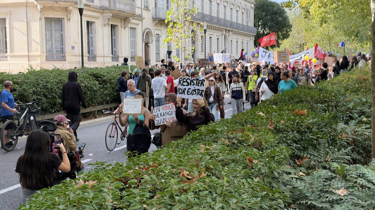 Manifestation de Nîmes le 17 octobre  2026 (Photo Anthony Maurin)