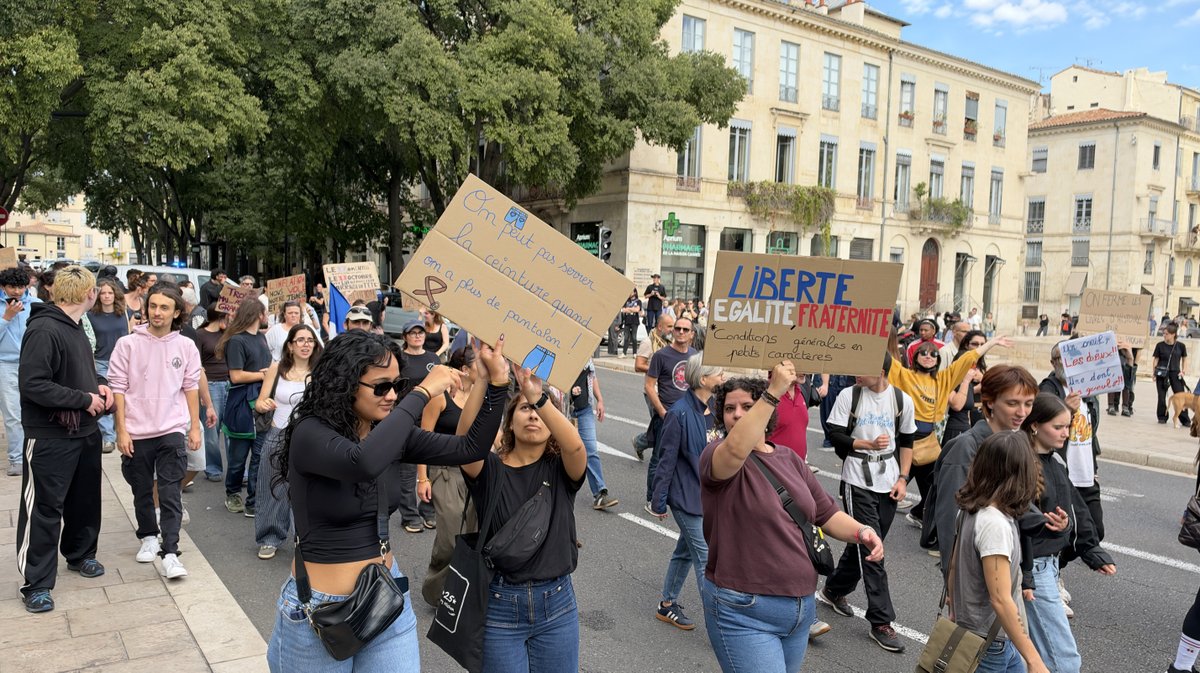 Manifestation de Nîmes le 17 octobre  2026 (Photo Anthony Maurin)