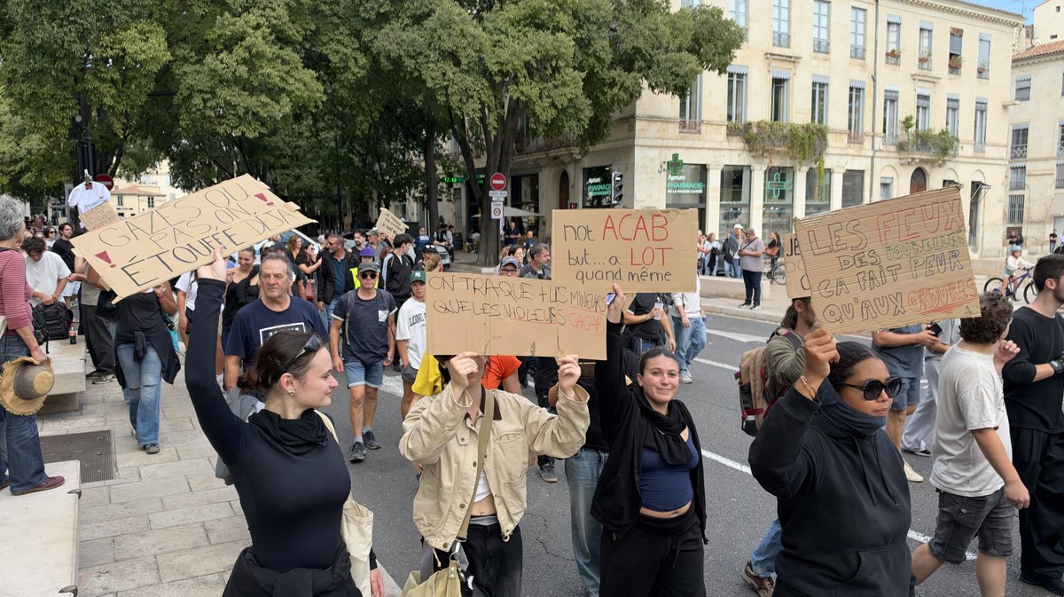 Manifestation de Nîmes le 17 octobre  2026 (Photo Anthony Maurin)