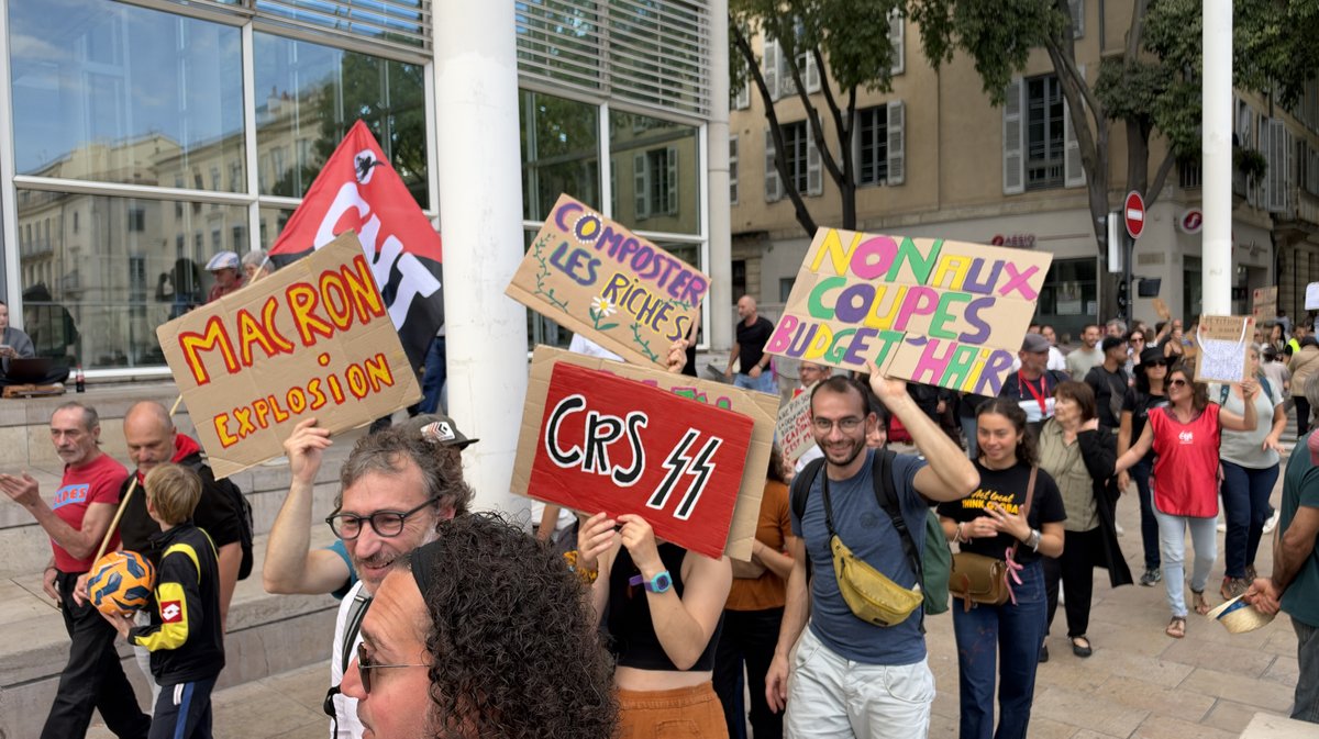 Manifestation de Nîmes le 17 octobre  2026 (Photo Anthony Maurin)