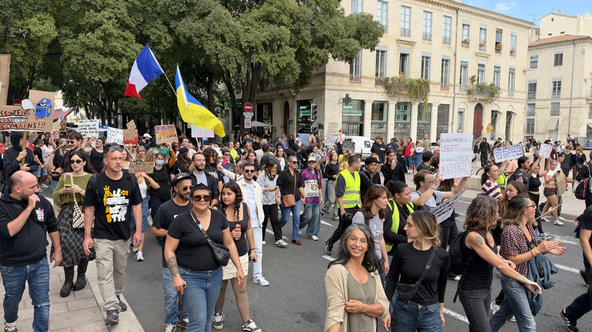 Manifestation de Nîmes le 17 octobre  2026 (Photo Anthony Maurin)