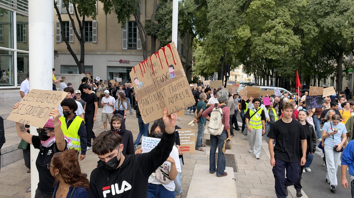 Manifestation de Nîmes le 17 octobre  2026 (Photo Anthony Maurin)