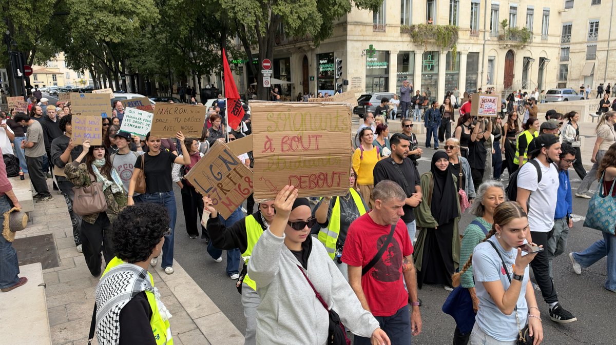 Manifestation de Nîmes le 17 octobre  2026 (Photo Anthony Maurin)