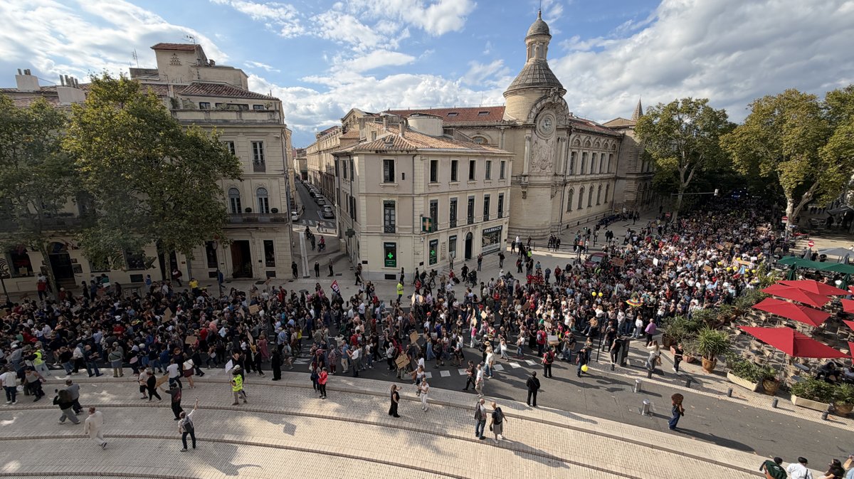 Manifestation de Nîmes le 17 octobre  2026 (Photo Anthony Maurin)