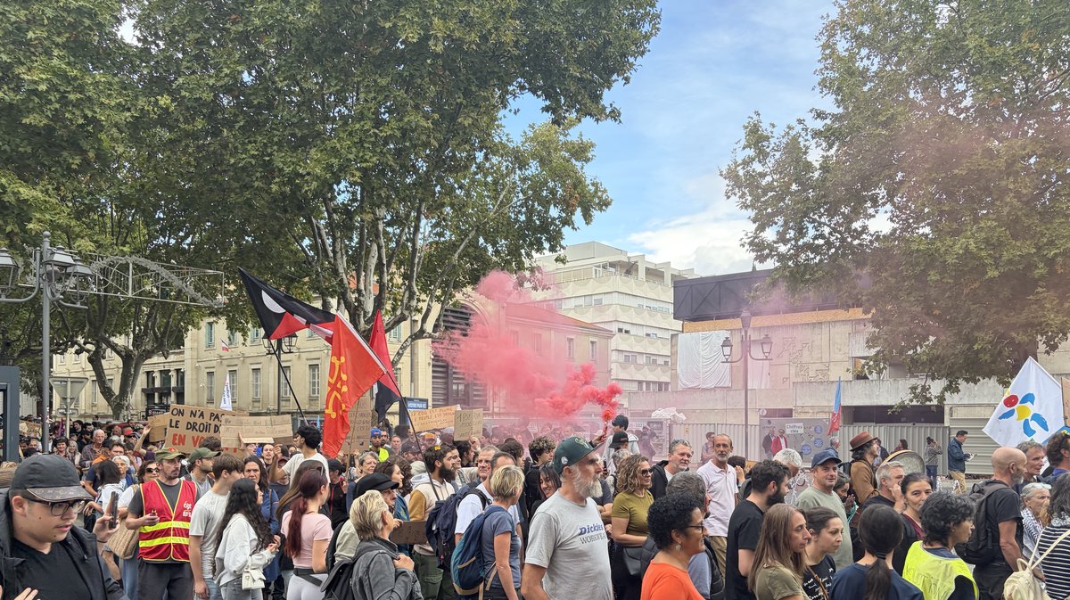 Manifestation à Alès le 17 octobre.
