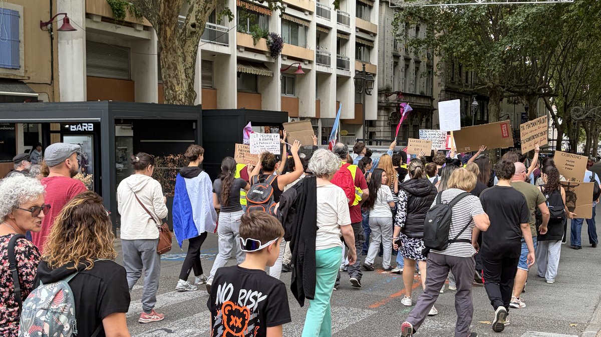 Manifestation à Alès le 17 octobre.