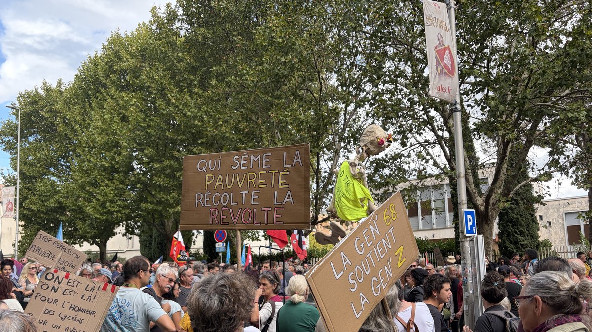 Manifestation à Alès le 17 octobre.
