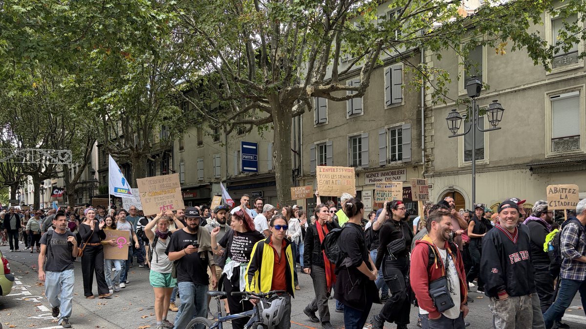 Manifestation à Alès le 17 octobre.