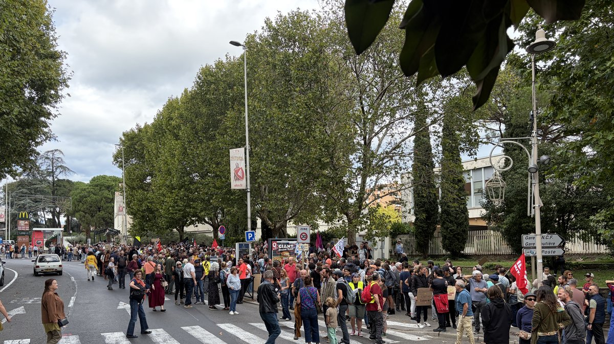 Manifestation à Alès le 17 octobre.