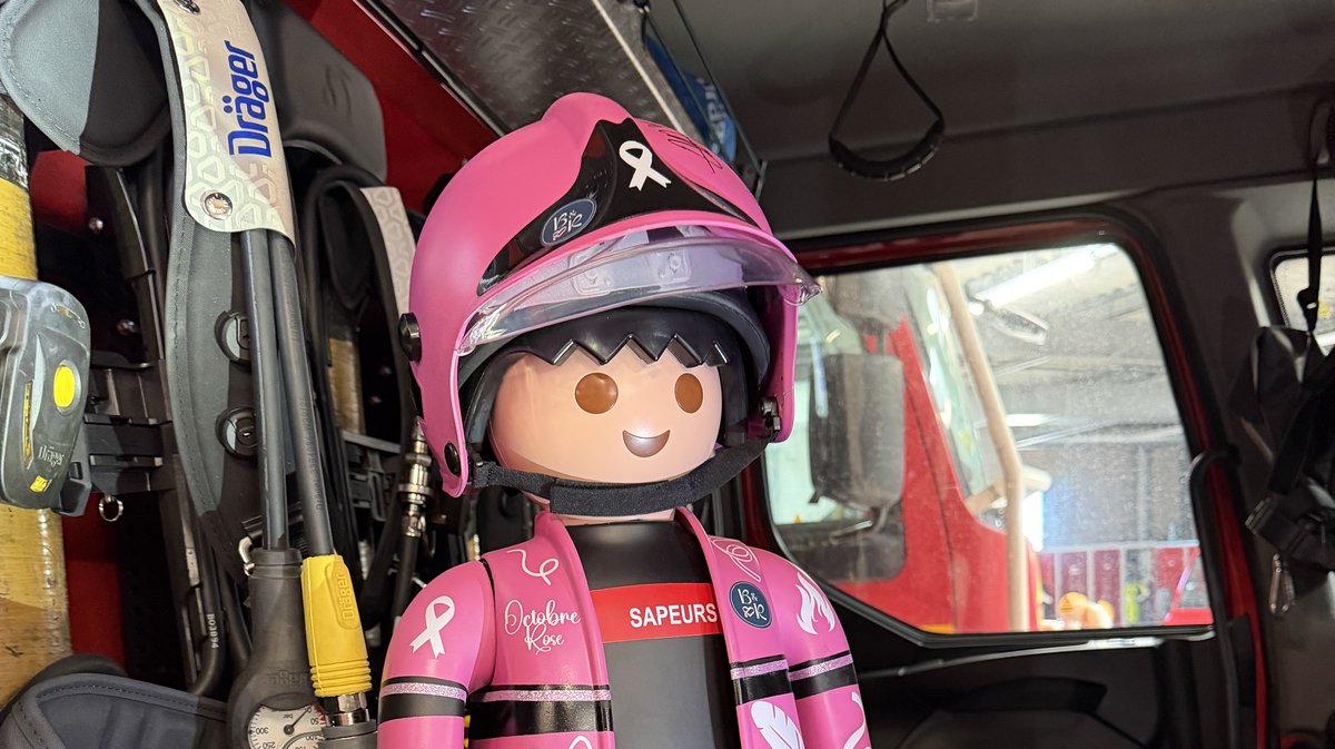 SAINT-GENIÈS-DE-MALGOIRÈS Les pompiers mettent en jeu un Playmobil géant pour Octobre rose