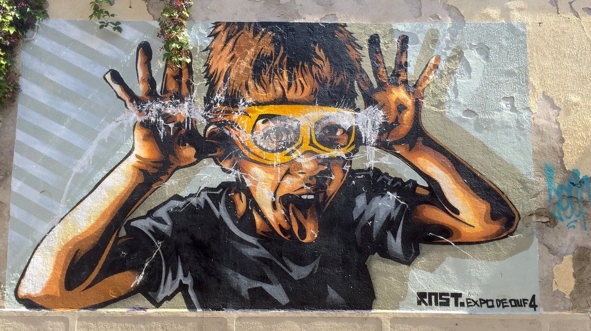Fresque Rnst Expo de Ouf Rue de la Vierge (Photo Archives Anthony Maurin)
