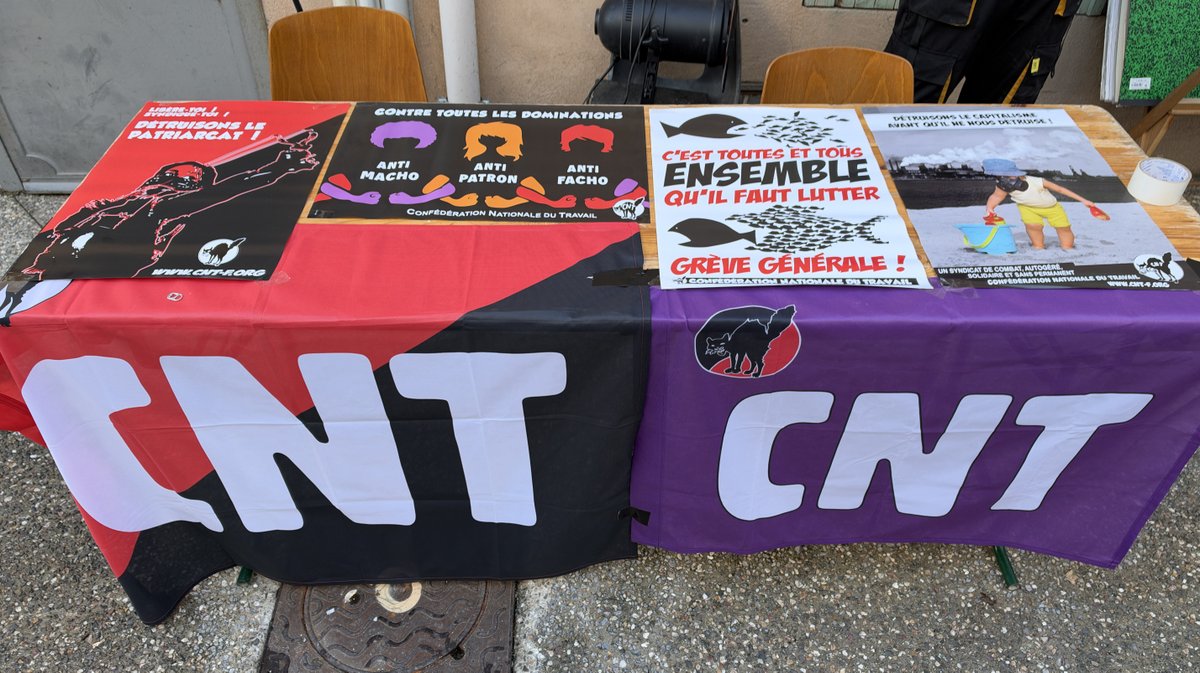 La fresque de Rnst pour la CNT (Photo Anthony Maurin)