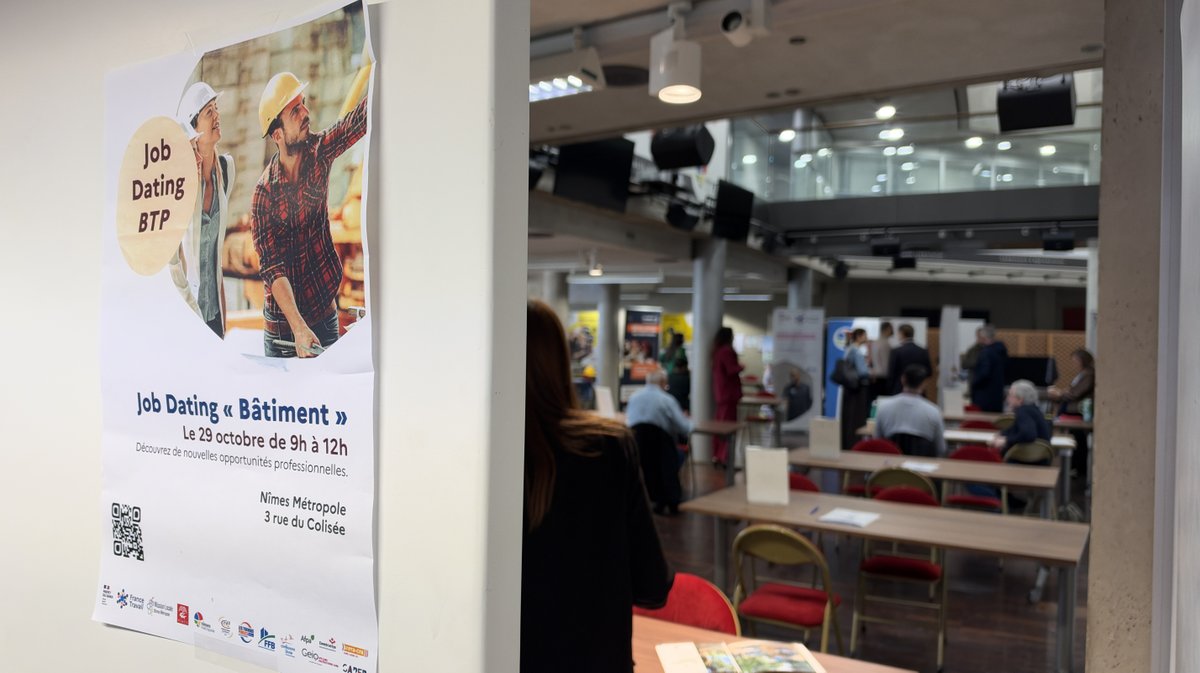 Recrutement via France Travail dans le secteur du BTP à Nîmes métropole (Photo Anthony Maurin)